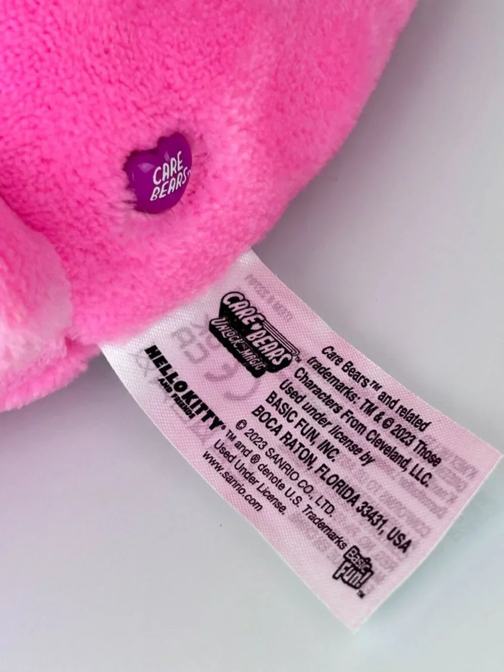 Care Bears Hello Kitty Stuffed Animal Plush Rainbow Bow Gift Cute NWT Sanrio